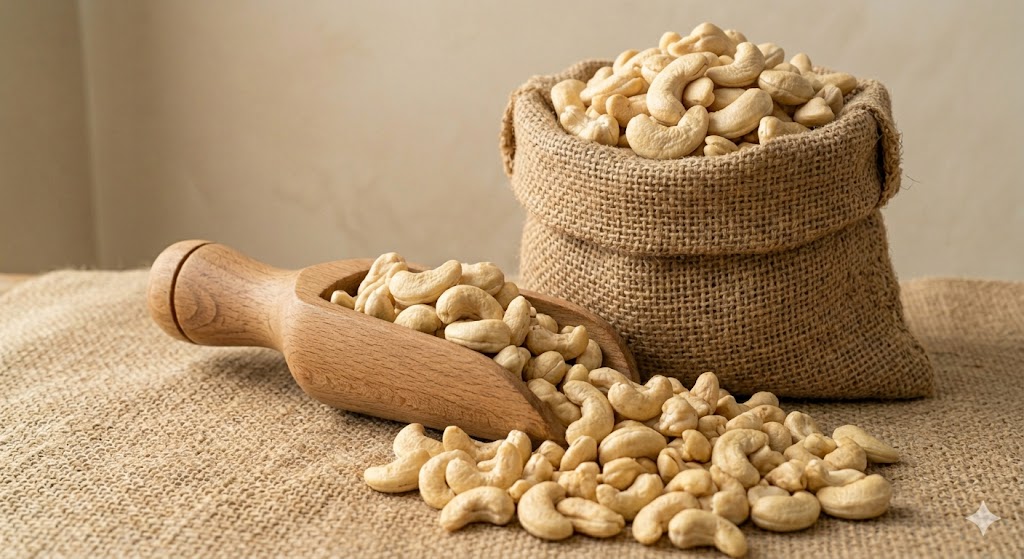 Raw cashew nuts